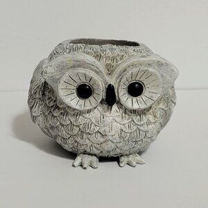 Roman Inc. Pudgy Pals Owl Resin Garden Planter ~ 3.5" ~ Small Plants/Succulents